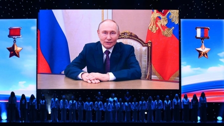 3 декабря в Большом концертном зале «Октябрьский» прошел концерт «На подвиги равняются сердца»